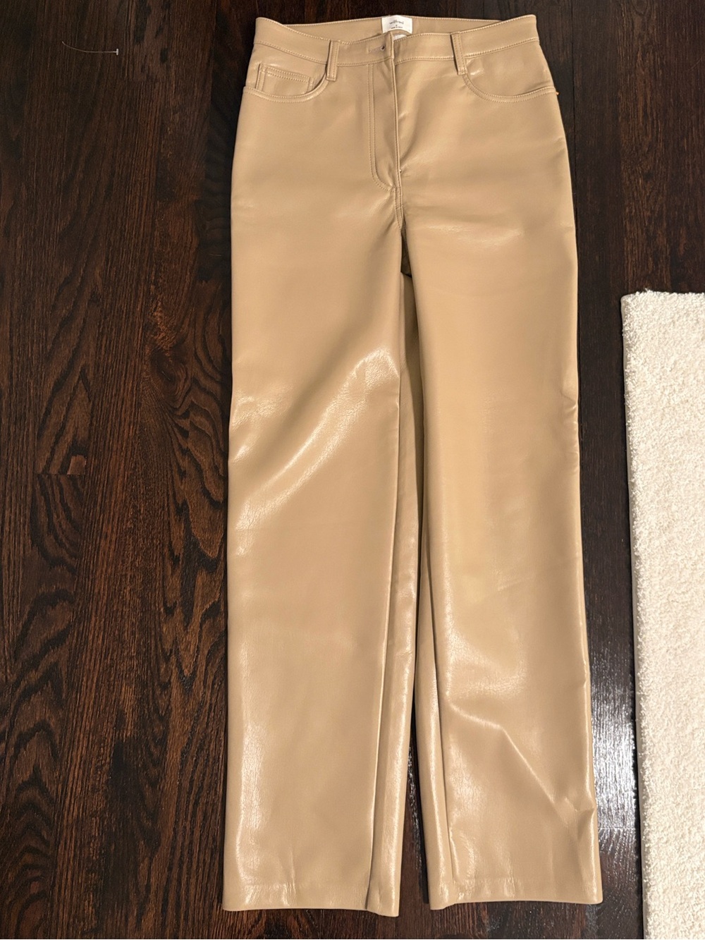 Wilfred Leather Pants in Light Tan